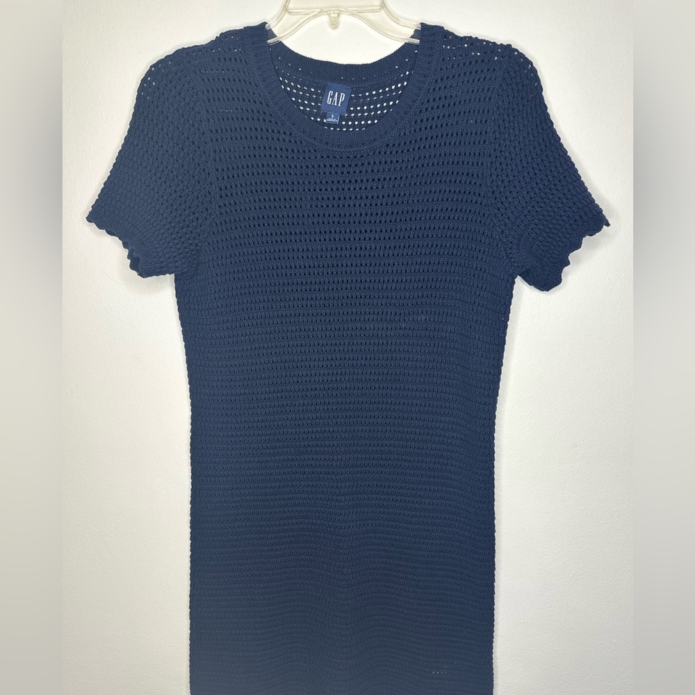 GAP crochet style navy dress/cover up size small